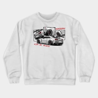 Nissan GTR R35, GT-R, JDM Car Crewneck Sweatshirt